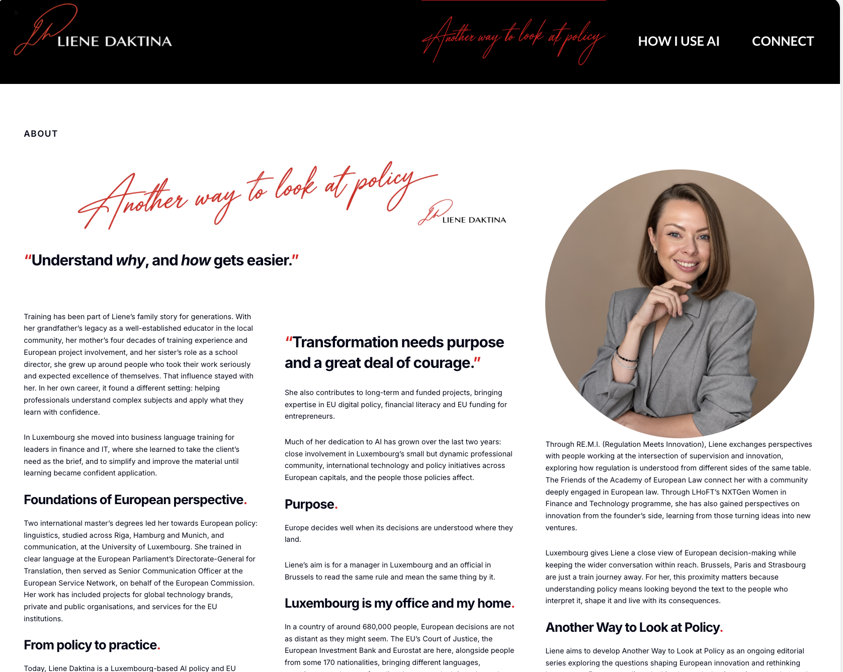 About page